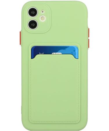 Tivenfezk Nadoli Silicone Case for iPhone 15 Plus - Ultra Thin Shockproof Scratch-Resistant Wallet Cover with Credit Card Holder - Green TPU Protective Case - Buy Online on SooperMarket.com