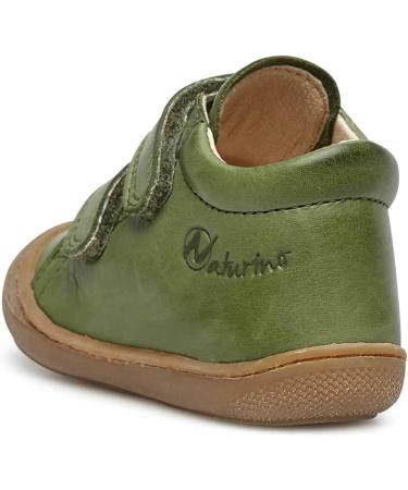 Naturino Cocoon VL Leather First-Steps Shoes - 4.5 UK - Verde Scuro - Buy Online on SooperMarket.com