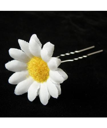 FRCOLOR Daisy Hair Clips 12Pcs - Bridal Floral Bobby Pins for Wedding Beach Party - Buy Online on SooperMarket.com