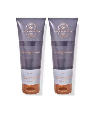 Bath and Body Works Aromatherapy Cinnamon Sandalwood Ultimate Hydration Body Cream 8 Oz. 2 Pack (Cinnamon Sandalwood)