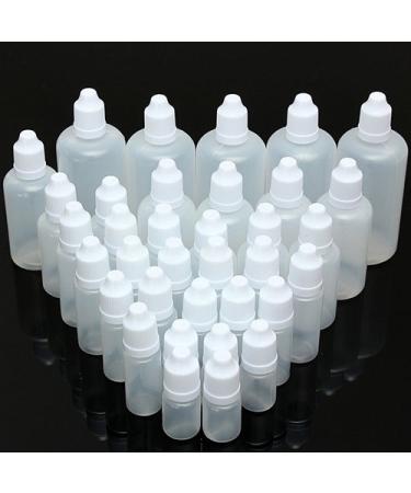 5 x robust squeeze bottles 100 ml empty flexible plastic bottles for eye drops plastic 100 ml