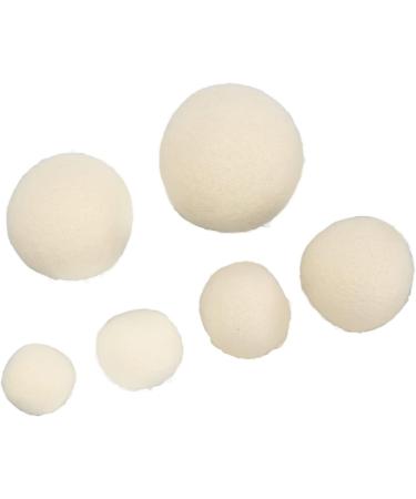 6 Wool Drying Balls Clothes Softening Balls Laundry Drying Reusable Balls Clothes Drying Accessories - Buy Online on SooperMarket.com