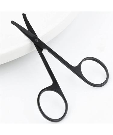 TEMKIN Nose Hair Trimmer - Stainless Steel Scissors for Nose Eyebrow & Eyelash Grooming | Manual Round Trimming Tool for Precision Care - Buy Online on SooperMarket.com