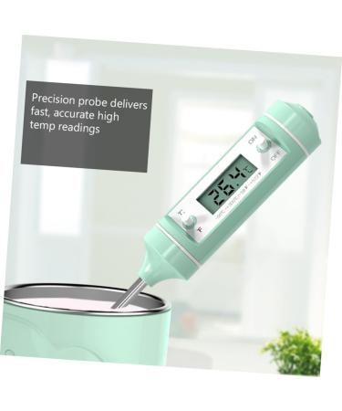 Unomor Stainless Steel Thermometer Set - 2pcs LED Water & Baby Food Thermometer for Feeding Bottles - Green 18.5x3cm - Buy Online on SooperMarket.com