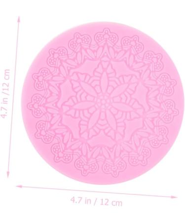 2pcs Silicone Chocolate Mold Fondant Lace Mat Silicone Dessert Mould Silicone Lace Mold Non Stick Baking Pan Clay Tool Decor Hosuehold Baking Supplies Self Made Silica Gel Mold Pad 12X12X0.5CM - Buy Online on SooperMarket.com