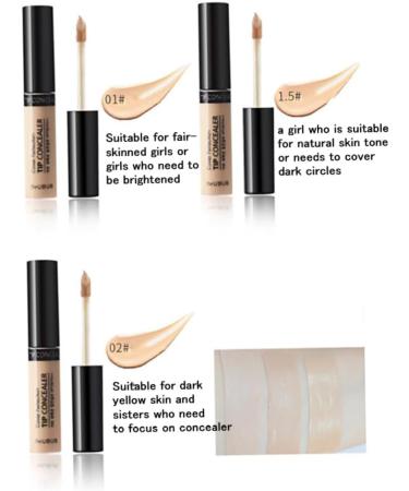 1PC Professional Makeup Concealer Wand Complete Coverage Serum High Adhesive Concealer Without Clumping And Cracking Perfect Covers Blemishes - Buy Online on SooperMarket.com