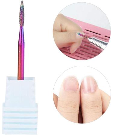 Nail Drill Bits Acrylic Nail File Bits Cuticle Drill Bit Fine Grit Cuticle Clean Carbide Nail Drill Bit Electric Nail File for Manicure Pedicure Tools for Manicure Pedicure Home Salon Use (V4) - Buy Online on SooperMarket.com