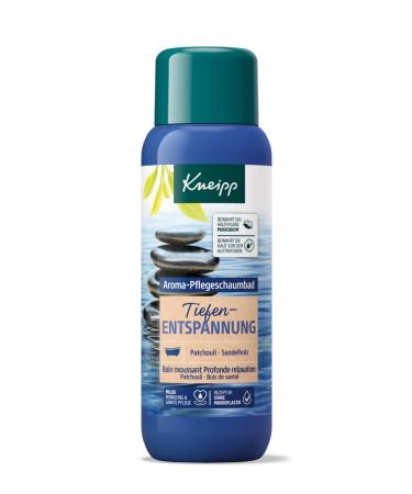 Kneipp aroma care foam bath The deep relaxation - bathing additive with valuable sandal wood extract and natural essential patchouli oil - nourishing and relaxing bathing experience - 400ml