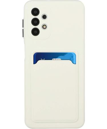Tivenfezk Nadoli Ultra Thin Silicone Case for Samsung Galaxy A13 4G - Shockproof Scratch-Resistant Wallet TPU Cover with Credit Card Holder - White - Buy Online on SooperMarket.com