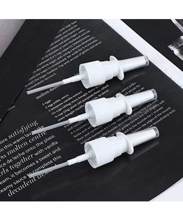 6 Pack 10ml Refillable Glass Nose Spray Bottles - Fine Mist Atomizer for Colloidal Silver Makeup Essential Oils | Brown - Buy Online on SooperMarket.com