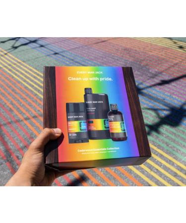 Every Man Jack Pride Essentials Box - Grooming Set with Clean Ingredients & Incredible Scents - Body Wash, Deodorant, 2-in-1 Shampoo - Buy Online on SooperMarket.com