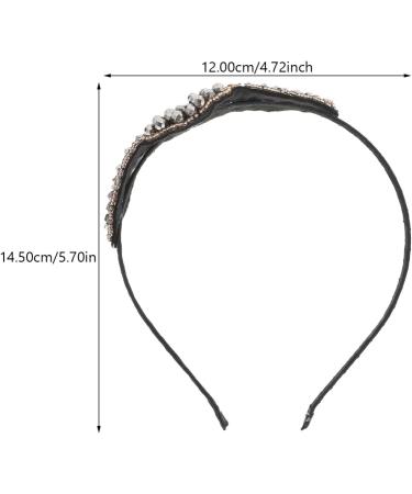 Minkissy Womens Headband Rhinestone Headband Rhinestones Beaded Miss Plate Headband - Buy Online on SooperMarket.com