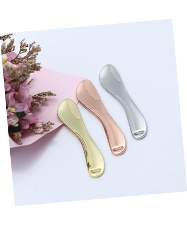 BELLIFFY 5pcs Cosmetic Beauty Spoon Face Cream Applicator Makeup Spatulas Small Eye Cream Zinc Alloy Golden 6.5X1.3X0.3CM Golden - Buy Online on SooperMarket.com