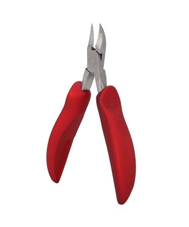 Hardware Nails Cuticle Trimmer Cuticle Nippers Pedicure Trimmer Dead Skin Removal Nipper Cuticle Clipper for Fingernails for Toenails(S1 red)