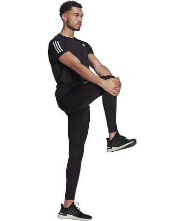 adidas Men's Own The Run Tights Large Black/Reflective Silver - Performance Running Apparel - Buy Online on SooperMarket.com