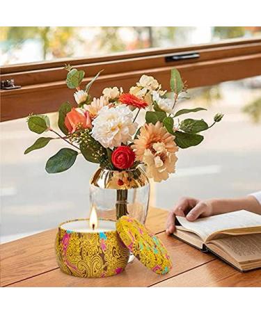 Scented Candle Gift Set for Women - 5.6oz Natural Soy Wax, 120 Hours Burning Time, Aromatherapy in Portable Tin - 4 Fragrances: Lavender, Lemon, Fig. Perfect Gift for Her! - Buy Online on SooperMarket.com
