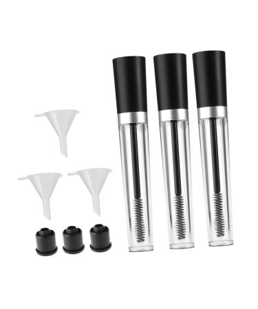 PLAFOPE 6pcs Eyelash Solution Bottle Portable Bottle Mascara Vials Bottle Empty Mascara Tube Plastic