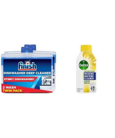 Finish Dishwasher + Dettol Washing Machine Cleaning Bundle