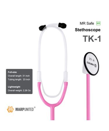 Buy TK-1 Professional MR Safe Stethoscope - Dual-Frequency Pink | International Shipping Available - Buy Online on SooperMarket.com