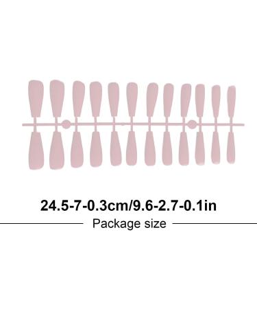 Dajidafu 1 Set French Tip Press on Nails Tips Matte Adhesive Tabs Full Cover Frosted Solid Colors Fingernails Art Decals Gifts Type 4 - Buy Online on SooperMarket.com