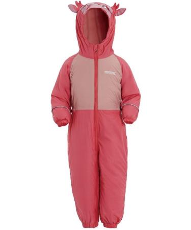 Regatta Children's Mudplay III Waterproof Insulated Animal All-in-one Suit - 12-18 Months | Blaze Orange Tiger - Buy Online on SooperMarket.com