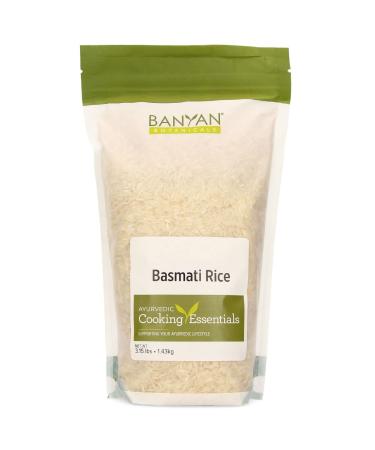 Banyan Botanicals Basmati Rice - Long-Grain Aromatic Rice Variety - Fluffy & Quick Cooking