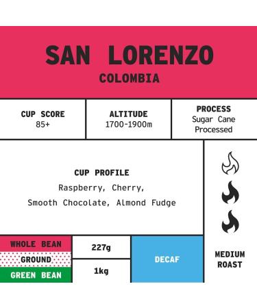 Coffee Beans 227g Bag Whole Bean Coffee Colombian Decaf Coffee Beans Chocolate Nuts & Fruits Notes 100% Arabica Medium Roast Speciality Freshly Roasted (We Are Coffee Co) Whole Bean 227 g (Pack of 1) - Buy Online on SooperMarket.com