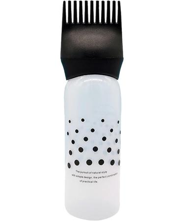 Jeanny Scalp Oil Applicator | Bottle Applicator Brush with Graduated Scale | Hair Oiling Applicator Bottle Hair Dye Brush Bottle for Hair Dyeing Black - Buy Online on SooperMarket.com