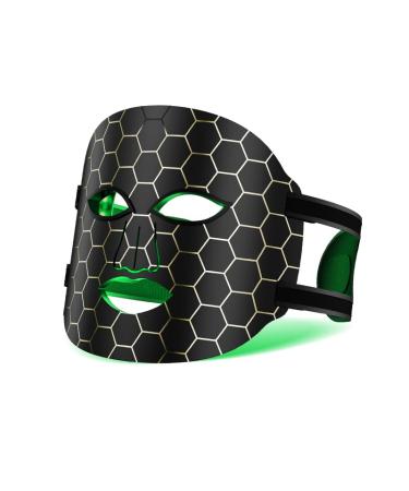Face Mask Light 7 Colors Facial Mask Anti-Aging Tightening Skin (Black)