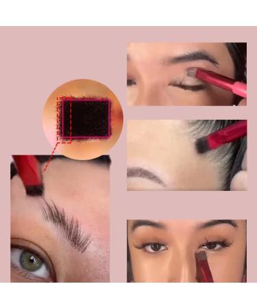 Angled Brow Brush - Precision Eyebrow Brush for Perfect Application & Blending of Brow Powders | International Shipping Available - Buy Online on SooperMarket.com