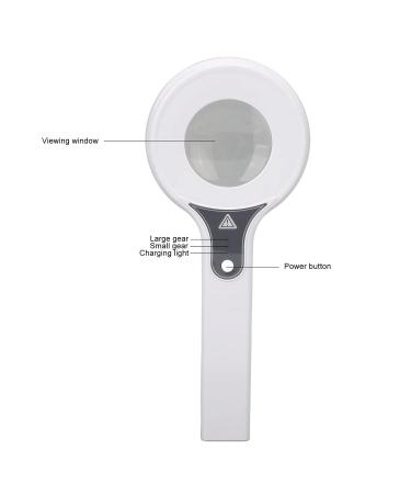 Woods Lamp Skin Analyzer - Portable Handheld UV Magnifying Machine for Accurate Skin Diagnosis - Buy Online on SooperMarket.com