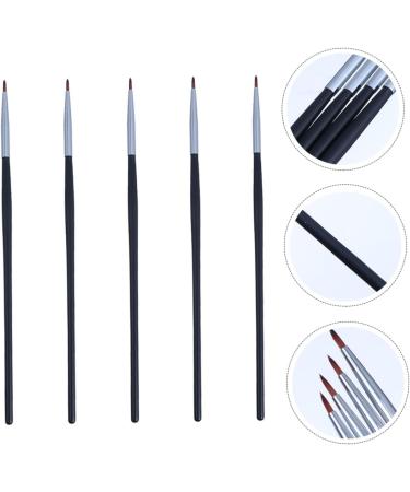 Baluue 5pcs Fine Eyeliner Brush Makeup Eyeliner Brush Thin Eyeliner Brush Make up Brushes Gels Fiber Black - Buy Online on SooperMarket.com