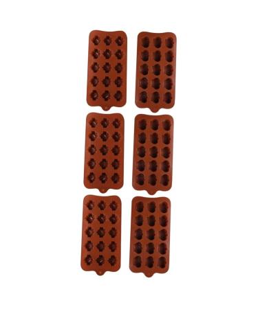 Alipis 6 Pcs Chocolate Mold Fudge Molds Resin Molds Muffin Trays Jelly Sweets Roses Chocolates Cake Stencil Silicone Cookie Mold Kitchen Chocolate Pudding Mold Thins Ice Cubes Candy