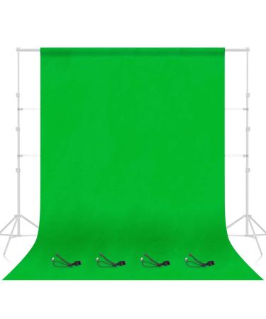 EMART Green Screen Backdrop, Photography Greenscreen Background for Streaming Zoom, Small Photo Muslin Green Chromakey Cloth Fabric Curtain with 4 Backdrop Clip 6x9ft Greenscreen cloth