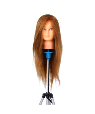Training heads 100% real hair training heads for hairdressers professional practice head hairstyle head DIY hair hairstyle set