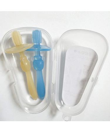 2-Pack Baby Toddler Soft Bristle 360 Training Toothbrush & Teether Combo - Buy Online on SooperMarket.com