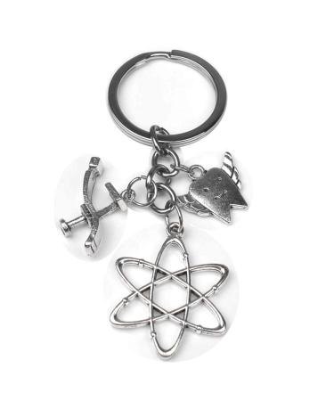 Medical key chain needle syringe stethoscope cute keychain jewelry gift DIY handmade (#8)