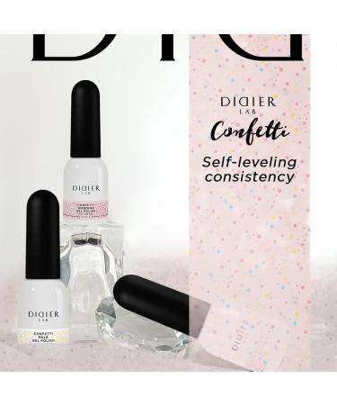 Didier Lab - Premium Gel Nail Polish Confetti - Wedding - Gel Nail Varnish - Nail Art - Long-Lasting High Gloss Wear - Easy to Apply - Gel Nails - Rich Pigment - UV/LED - Chip Resistant - Buy Online on SooperMarket.com