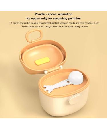 FIACVRS Baby Milk Powder Dispenser with Spoon - Large Capacity, Detachable, Yellow - Buy Online on SooperMarket.com