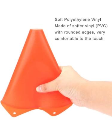 YOQXHY Soccer Cones (25 Pack) - 7 Inch Agility Training Sports Cones with Carry Bag - Ideal for Kids Football Basketball Drills - Field Markers in 5 Colors - Buy Online on SooperMarket.com