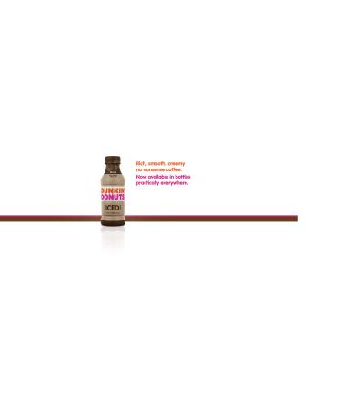 Dunkin Donuts Iced Coffee, Mocha, 13.7 Fluid Ounce (Pack of 12)