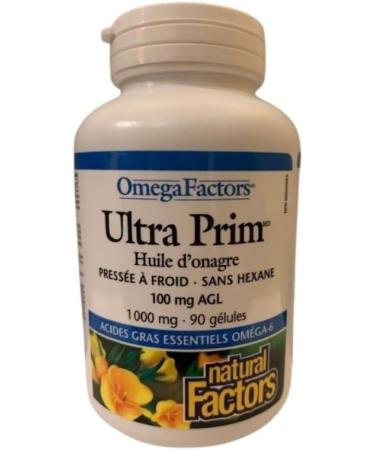 Natural Factors Ultra Prim - Evening Primrose Oil 1000 mg - 90 softgels - Buy Online on SooperMarket.com