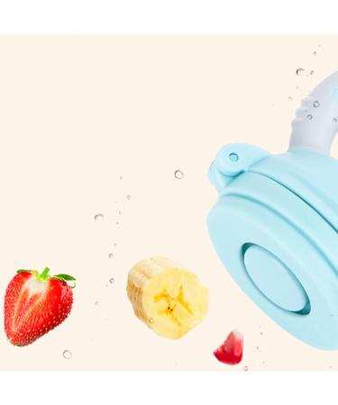 Buy Pack of 2 Baby Food Dispenser Pacifiers - Soft Silicone for Babies 4 Months+ - Blue & Green - Buy Online on SooperMarket.com