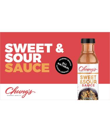 Chung's Natural Sweet and Sour Sauce | Low Sodium, Low Fat, Gluten-Free | Dipping & Marinade Sauce | Made in USA (12 FL. Oz, Pack of 2) - Buy Online on SooperMarket.com