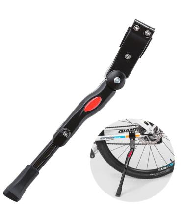 BlueSunshine Bicycle Adjustable Alloy Road Mountain Bike Bicycle Kickstand Side Kickstand Fit for 22" 24" 26" Black