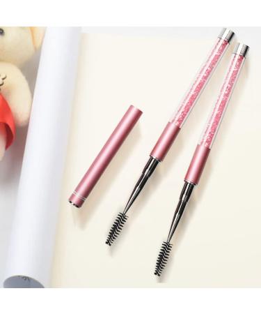 SKYPIA Eyelashes Comb Curlers Makeup Brush Mascara Brush Make Up Wands Eyebrow Brush with Cap Travel Accessories (PINK)  - Buy Online on SooperMarket.com