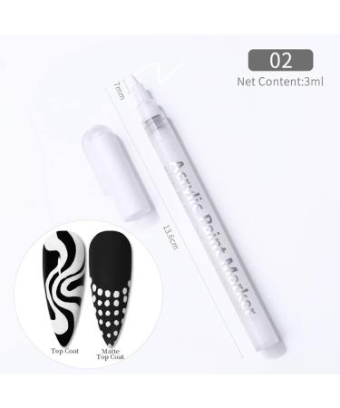 3 in 1 One Step Nail Polish Pen Nail Polish Pen One Step Nail Gel Pen-No Base and Top Coat Needed Nail Gel Painting Varnish Pen Nail Art Manicure Pen Nail Art Tools for DIY Nail Art Salon at Home 02 - Buy Online on SooperMarket.com