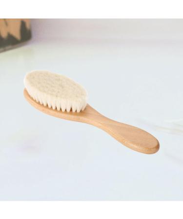 Buy NOLITOY Mustache Brush & Beard Straightening Comb - Wooden Facial Cleansing Brush for Men | Anti-static 15x4x2 CM - Buy Online on SooperMarket.com