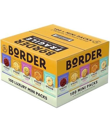 Border Biscuits Luxury Ultimate Assorted Mini Pack 100 Biscuits Wrapped 5 Varieties (1 Box) - Buy Online on SooperMarket.com