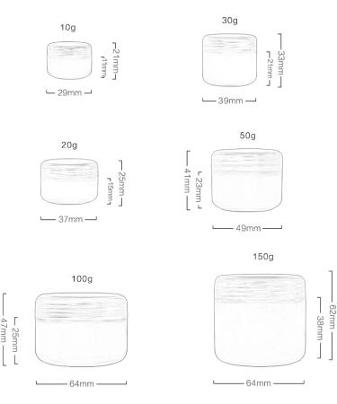 Zeoabsy 12-Pack 10ml White Plastic Empty Cosmetic Lotion Cream Cans with Screw Cap & Inner Lining + 5 White 10ml Spoons - Ideal for Nail Art & DIY Lip Balm - Buy Online on SooperMarket.com